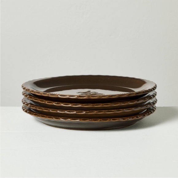 Set of 4 Mushroom Ceramic Appetizer Plates - Hearth & Hand™ with Magnolia